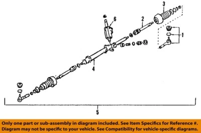 Used Rack and Pinion Assembly fits: 1997 Subaru Legacy Power Rack and Pinion LHD Foto 1 de 2