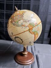Vintage Replogle 9 Inch Diameter World Classic Series Globe on Wood Base