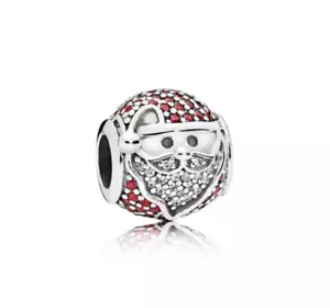NEW Genuine Pandora Sparkling Pavé Santa Charm in Gift Box ~ Father Christmas - Picture 1 of 10