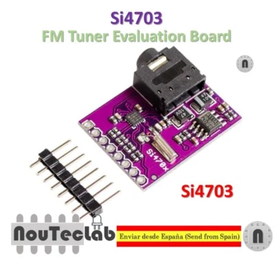 Si4703 FM Tuner Evaluation Board Radio Development Module for AVR ARM Arduino - Photo 1/4