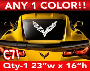 CORVETTE STINGRAY C7 CAR OR WALL DECAL STICKER 23"w x 16"h ANY 1 Color - Picture 1 of 3