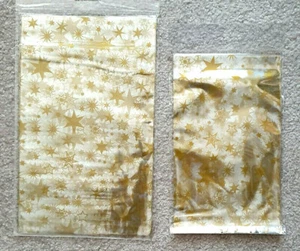 Weihnachten Geschenke Gebäck Beutel Zellophan  2 Größen  Neu - Bild 1 von 3