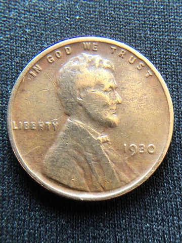 1930 Red, Lincoln wheat penny Cover