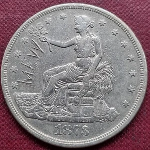 Dólar comercial 1873 $1 mejor grado en estado bastante bueno - detalles XF #84731 - Imagen 1 de 2