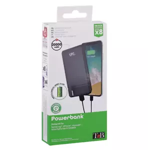 t'nb powerbank Batterie de secours 2 USB 20 000 mAh 10W eco pack - Photo 1/1