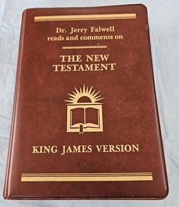 Dr Jerry Falwell Reads & Comments on The New Testament Tapes Bible Audiobook KJV - Picture 1 of 5
