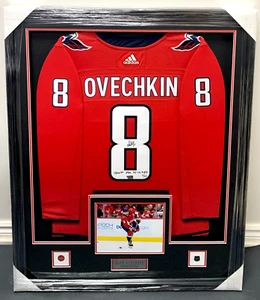 Framed Alex Ovechkin Capitals Fanatics Authenticated Signed Jersey-*6 of 23* - Picture 1 of 7