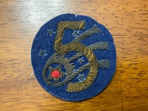 WWII Era 5th Fifth Air Force Army Air Force Bullion Patch - Picture 1 of 2