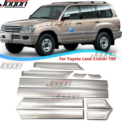 Tira moldeadora de carrocería de puerta beige para Toyota Land Cruiser LC 100 FJ100 4500 4700 98+ Foto 1 de 4