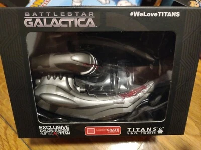 Caja de botín Battlestar Galactica Cyclon Raider 4,5" Scar Titan (¡ENVÍO RÁPIDO!) Foto 1 de 2