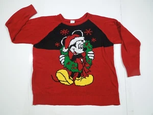 DISNEY CHRISTMAS MICKEY WITH WREATH SWEATER, WOMENS XXL (19) *SEE DESCRIPTION* - Picture 1 of 8