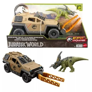 Jurassic World - Mission Mayhem Truck Set Triceratops Dinosaur by Mattel *NIB* - Picture 1 of 6