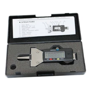 Stainless Steel Black Digital LCD Car Tire Tread Depth Gauge Metric Inch sale - Picture 1 of 8