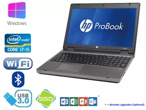 HP ProBook 15" Intel Core i5 / i7 *max* 16GB HDD / SSD DVD, Office, Win 11 pro - Afbeelding 1 van 2