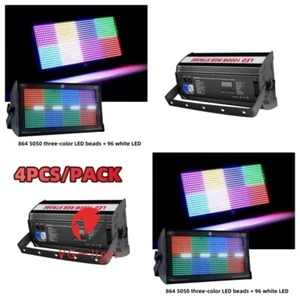 4PCS/Atomic Stage Lighting 1000W DMX RGBW Wash Flash Atomic Led Strobe Lights - Picture 1 of 10