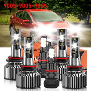 LED Headlight Kit High Low Beam Fog Light Bulb 26000LM For Kia Forte 2021-2021 - Foto 1 di 11
