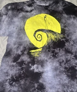 Disney Nightmare Before Christmas Shirt Adult XLarge Black Gray Jack Oogie - Picture 1 of 3