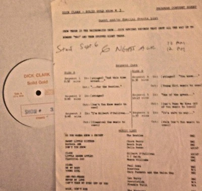 Radio Show: DICK CLARK GOLD #3 NUMBER 2's CHUCK BERRY, BEACH BOYS, FRANKIE VALLI - Image 1 of 2
