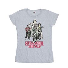 Netflix Womens/Ladies Stranger Things Retro Bikers Cotton T-Shirt (BI40222)