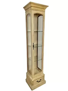 Ethan Allen Classic Manor Pier Maple Curio Display Cabinet 25-9001 - Picture 1 of 11