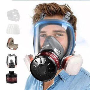 Full Face Gas Mask - Gas Survival Nuclear and Chemical with 40mm Activa... - Picture 1 of 12
