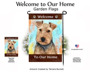 Welcome Garden Flag - Blue and Tan Welsh Terrier 140A - Picture 1 of 1