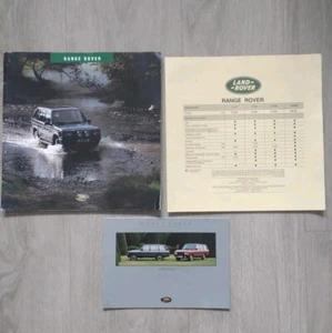 Range Rover Prospekt 1994 Übergröße + Preisliste + Farbkarte - Picture 1 of 6