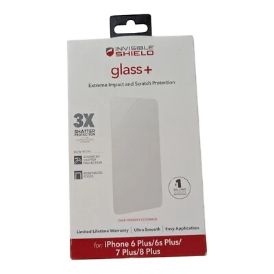 F3. Cristal Protector ZAGG + Protector para Apple iPhone 6 Plus/6s Plus/7 Plus/8 Plus Foto 1 de 2