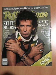 Rolling Stone Magazine #536 - Oct.6, 1988 Keith Richards - no mail label - Picture 1 of 2