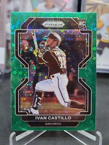 2022 Panini Prizm IVAN CASTILLO Tier II Rookie Green Donut Circles #193 Padres - Picture 1 of 2