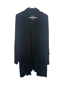 Torrid Pocket Cardigan Womens 3X Super Soft Knit Black Long Sleeve Mid Length - Picture 1 of 5