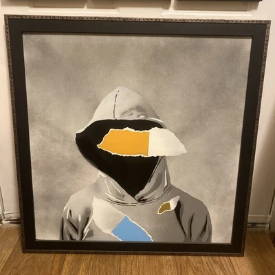 S.A.S.  Extinguished Cans - Behind The Front Original Street Art Painting Banksy - image 1 of 4