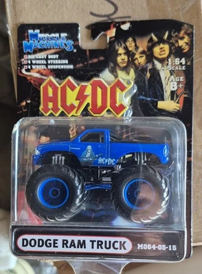 MUSCLE MACHINES MONSTER TRUCK 1/64 DODGE AC/DC MO64-05-15 BON SCOTT - Image 1 of 2