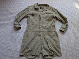 Wildfang The Essential Romper Womens XL Olive Green Long Sleeve Utility Jumpsuit - Picture 1 of 14