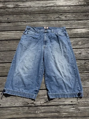 Pantalones Cortos Enyce Vintage Hip Hop Patinador Sueltos Jean Hombres Azul, Talla 42 Foto 1 de 4