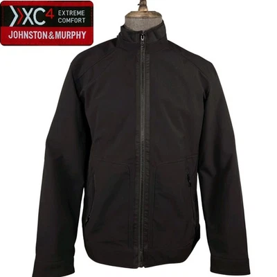 Chaqueta Johnston Murphy XC4 Para Hombre Mediana Negra Cremallera Completa Extrema Comodidad Foto 1 de 4