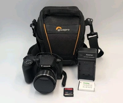 Cámara digital Canon PowerShot SX420 IS + batería, cargador, tarjeta SD y bolsa Foto 1 de 4