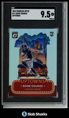 2024 PANINI DONRUSS OPTIC #11 ROME ODUNZE UPTOWNS RC SSP ROOKIE SGC 9.5 - Imagem 1 de 4