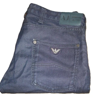 Armani Jeans J20 Extra Slim Lightweight Denim W32 L34 Dark Blue Mens J202R - Image 1 of 4