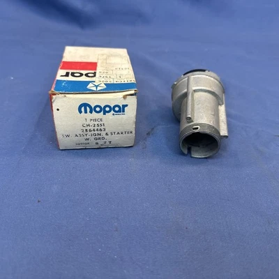 NOS 1969 Mopar Ignition Switch Dodge Plymouth Chrysler All Models  Part #2864463 - Image 1 of 4