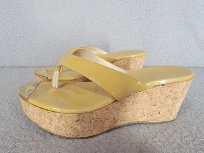 Sandalias de plataforma Jimmy Choo beige charol Prima talla 38 TIENE DEFECTOS LEER DESCRIPCIÓN  Foto 1 de 4