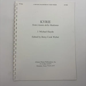 Kyrie from Litanie della Madonna SSA Violin Viola Corni SSA Conductor Score - Picture 1 of 4