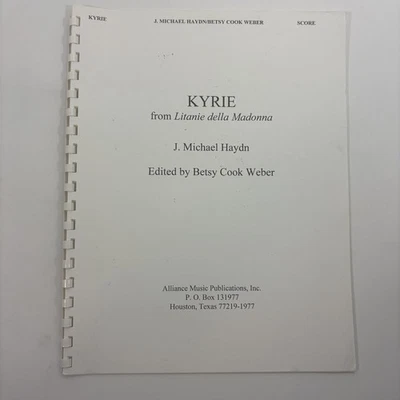 Kyrie from Litanie della Madonna SSA Violin Viola Corni SSA Conductor Score - Image 1 of 4