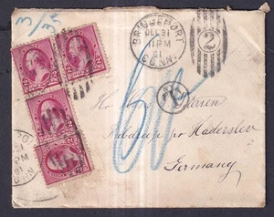 USA Cover To GERMANY  1891 - Picture 1 of 2