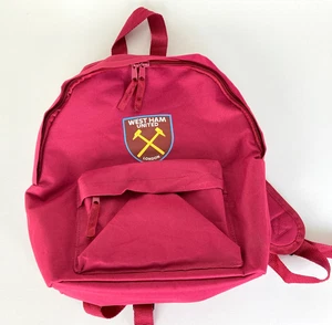 West Ham United FC Rucksack Medium Größe 12"x15"x4,5" rosa offizielle Handelsware - Bild 1 von 10