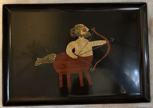 Rare Vintage Couroc Centaur Sagittarius Tray 18” by 12.5” - Picture 1 of 5