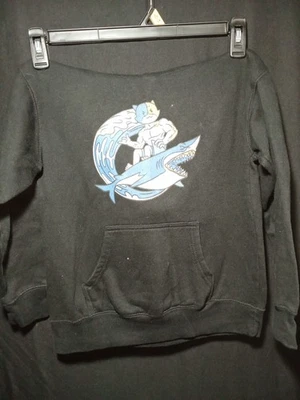 Fortnite Size M Boys Youth Hoodie Pullover Long Sleeve Logo Black - Image 1 of 4