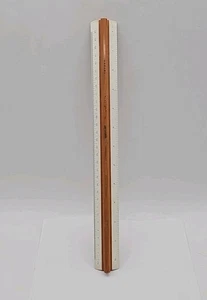 Vintage Marabu West Germany Nobema Products Corp. Advertising Ruler NY 12" Wood - Picture 1 of 9