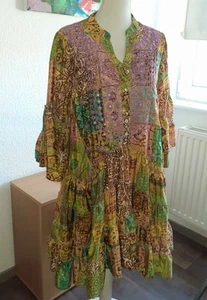 Sommertunika Gr XL ( 40/42) traumhaftschön bunt 💕 Urlaub 💕 Kunstseide - Bild 1 von 7