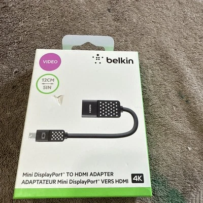  Belkin Mini DisplayPort to HDMI Adapter 4K  -New - Image 1 of 3